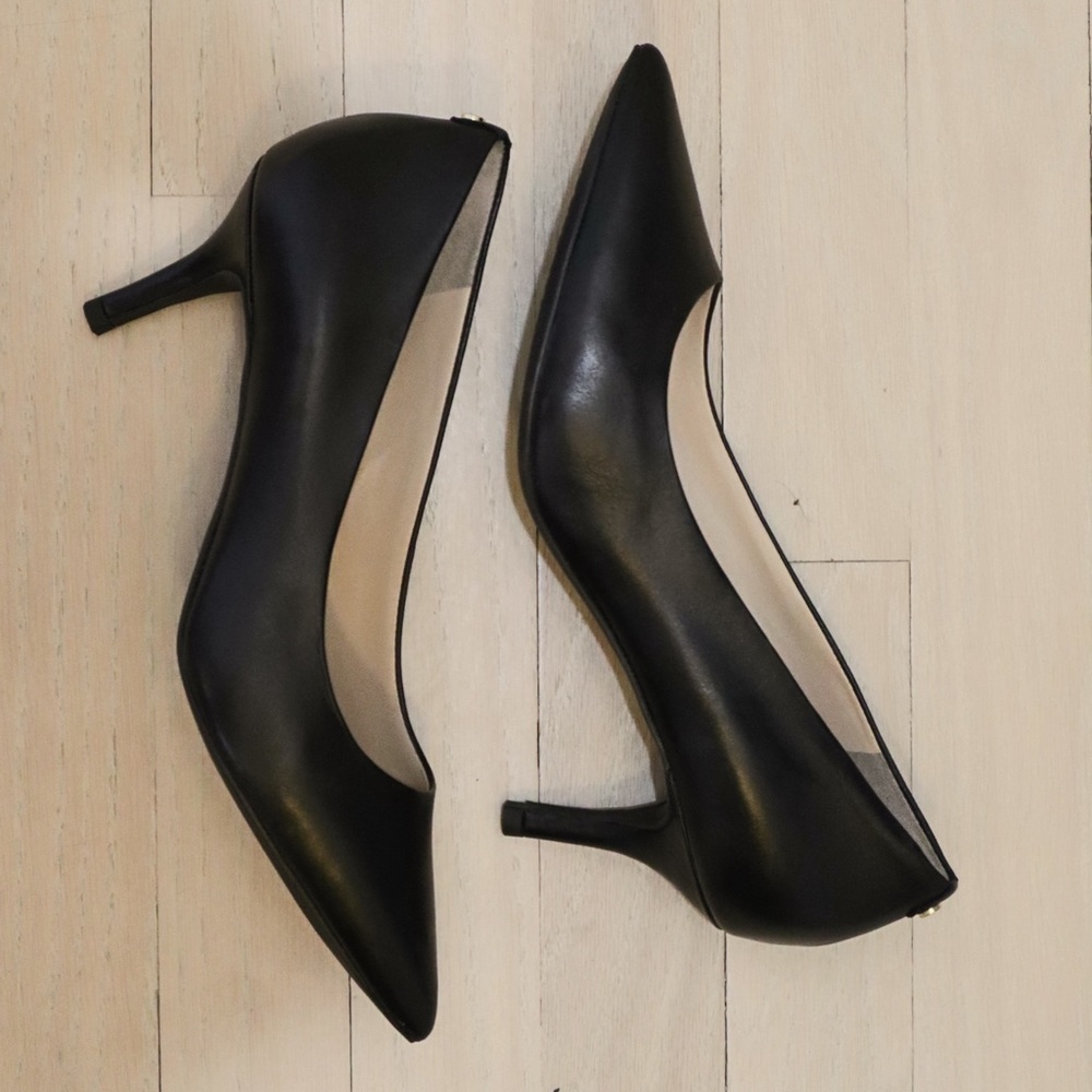 Cole Haan black kitten heel pump Sz 7.5